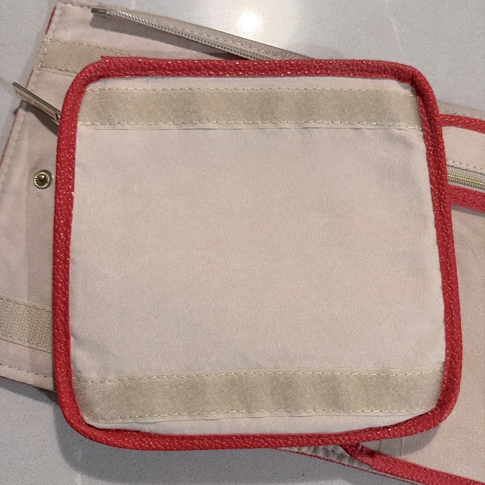 [Kendra Scott] Getaway Collection Red Leather Sectional Travel Jewelry Organizer - Picture 6 of 12